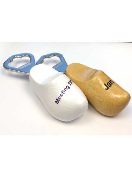 Bottle opener clog with photo