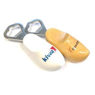 Bottle opener clog with logo