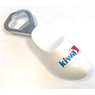 Bottle opener clog with logo