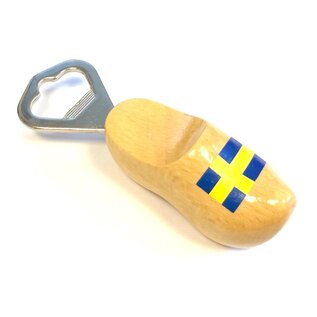 Bottle opener clog with flag