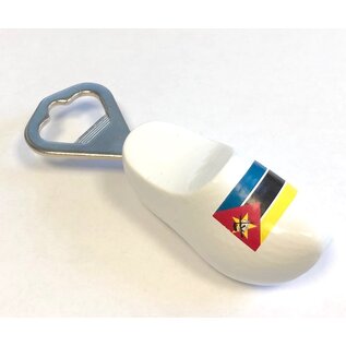 Bottle opener clog with flag