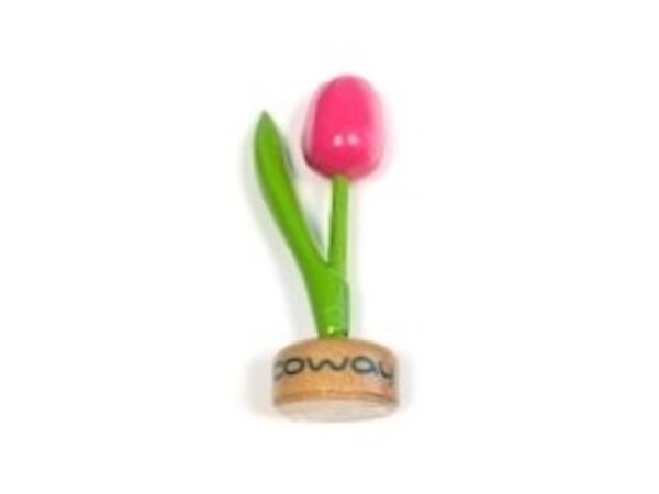 Holz Tulpen mit Logo auf Fuß in verschiedenen Farben
