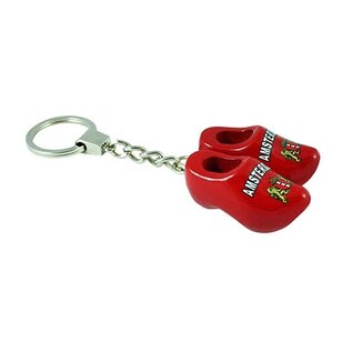 Clog keychain with text
