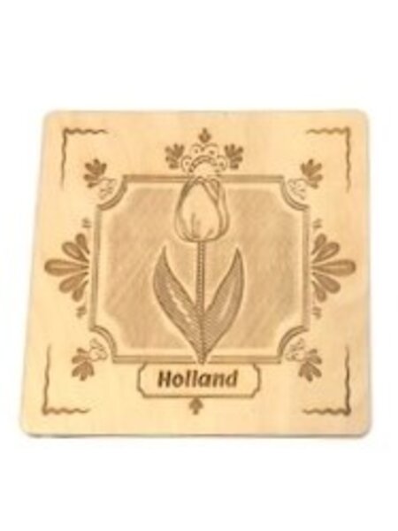 houten onderzetters tulpen