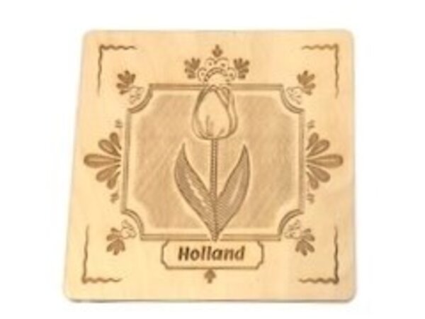 houten onderzetters tulpen