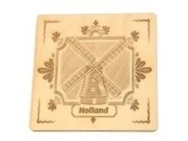 houten onderzetters windmolen