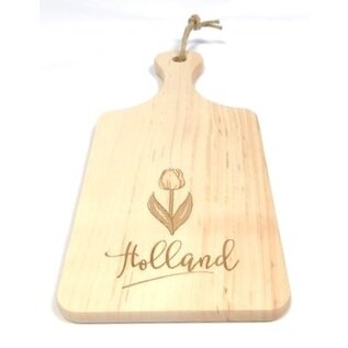 snijplank met afbeelding van een tulp