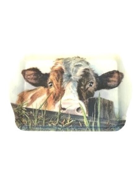 Tray with cow