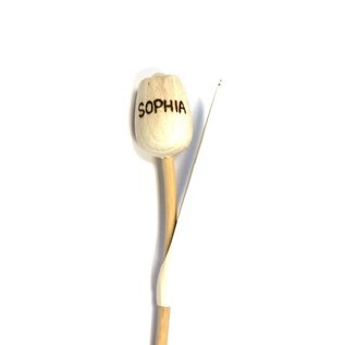 Houten tulpen met gravering
