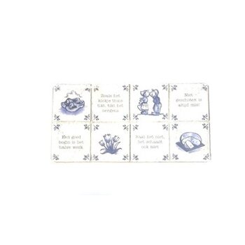 Aluminum plate with Dutch Proverbs