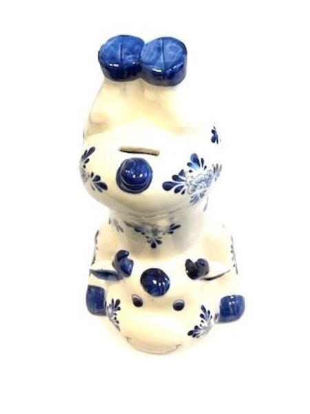 money box delft blue cow