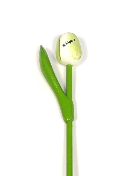 Houten tulp met tekst 20 cm