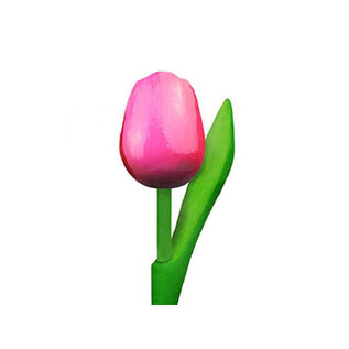 wooden tulip with text 20 cm in various colors
