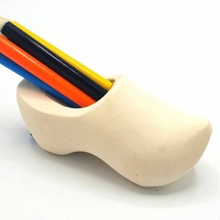 clog sharpener sanded with colored pencils