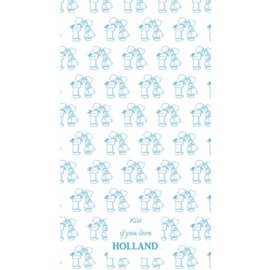 Tea towel kissing couple