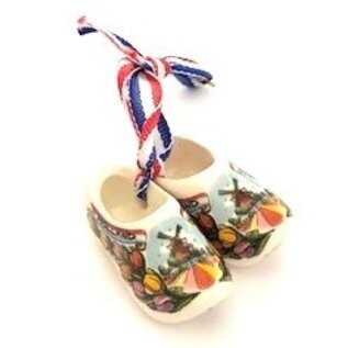Clog pair bodice 4 cm tulips
