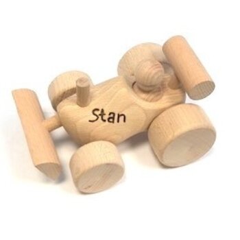 Toy clog performed as a shovel with engraving