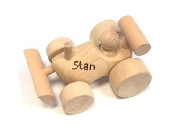 Nijhuis klompenfabriek Spielzeugverschluß als Schaufel mit Gravur ausgeführt