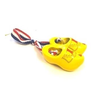 Brosche / Corsage Clog Bauer gelb Brosche / Corsage Clog Bauer gelb