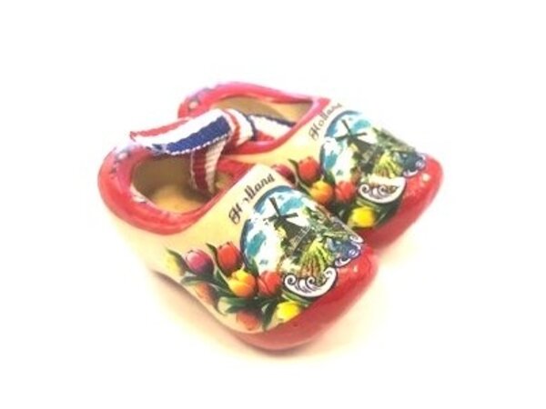 Nijhuis klompenfabriek souvenir clogs 5 cm red sole