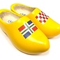 Wooden shoes with the flag