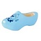  baby wooden shoes in the color blue