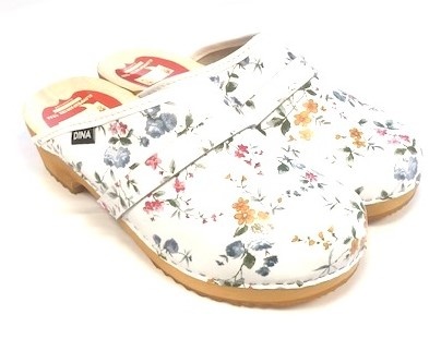 Schwedische Clogs mit Blume