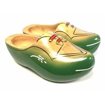 Green sturdy woode shoes