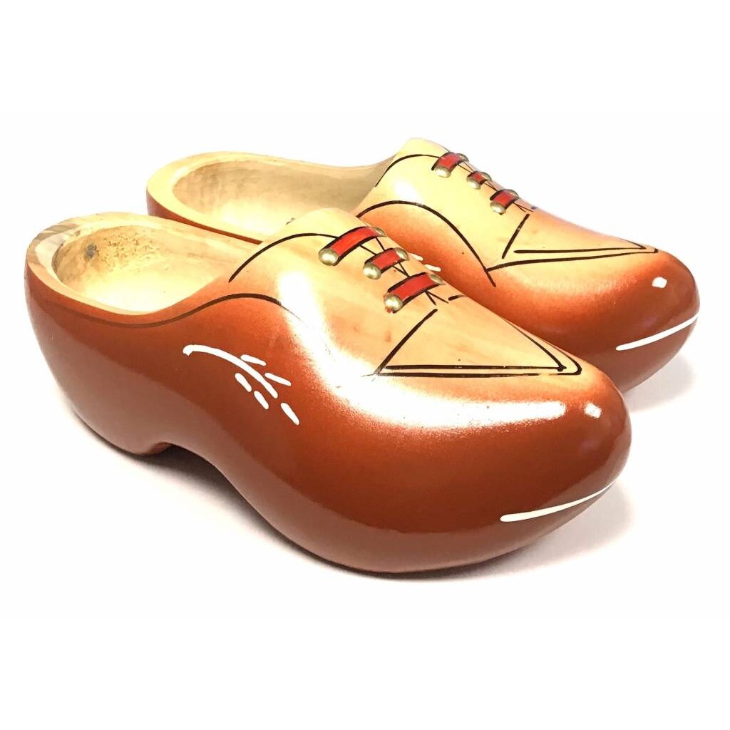 ✓Robust wooden clogs red/brown ✓Want to buy cheap clogs? The - Main Image