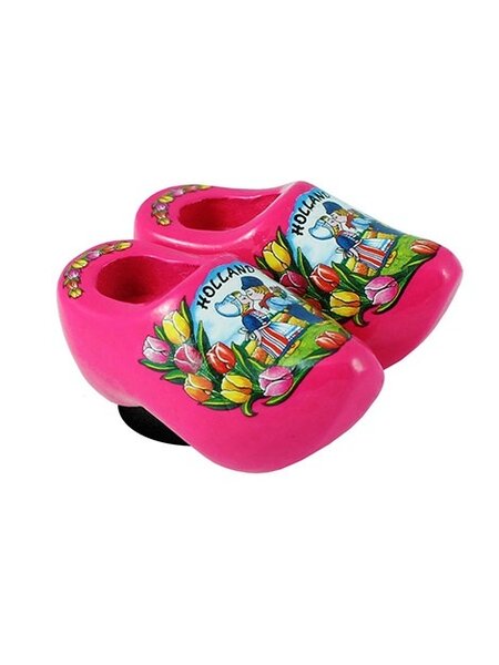 clogs with a magnet pink