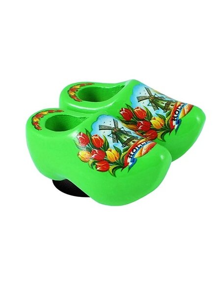 Magnet clogs von 4 cm grün