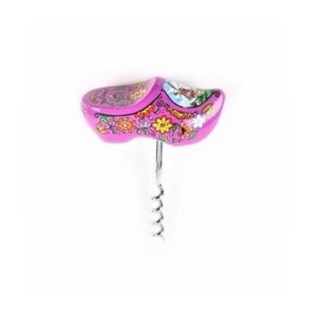 purple souvenir clog designed as a corkscrew purple souvenir clog designed as a corkscrew