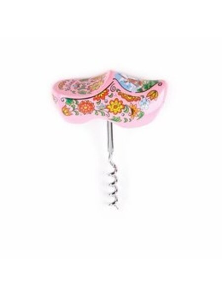 Pink Clog als Korkenzieher