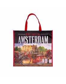 Nijhuis klompenfabriek Einkaufstasche Amsterdam Fahrrad