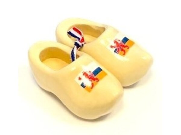 Nijhuis klompenfabriek souvenir clogs with flag 14 cm