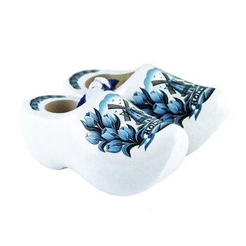 Delft blue souvenir clog