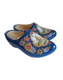 Nijhuis Blaue Holzschuhe mit Mühle