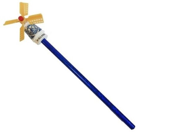 Pencil with a Delft blue windmill