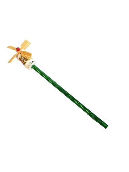 Pencil with a white windmill