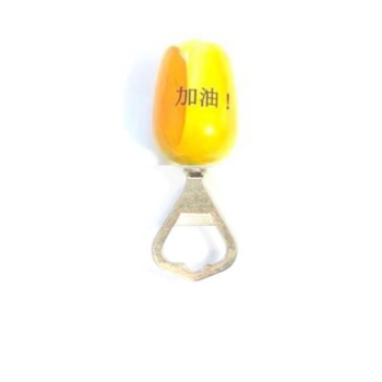 Houten tulp flesopener met LOGO