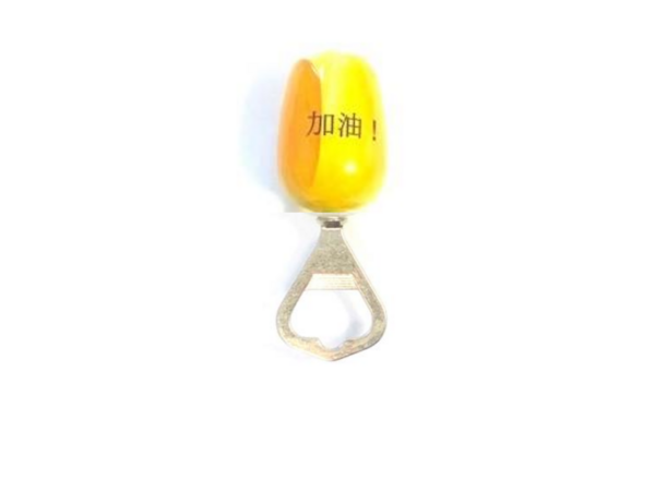 Houten tulp flesopener met LOGO