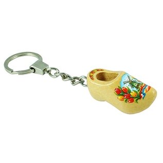 keychain with clog with text