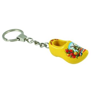 keychain with clog with text