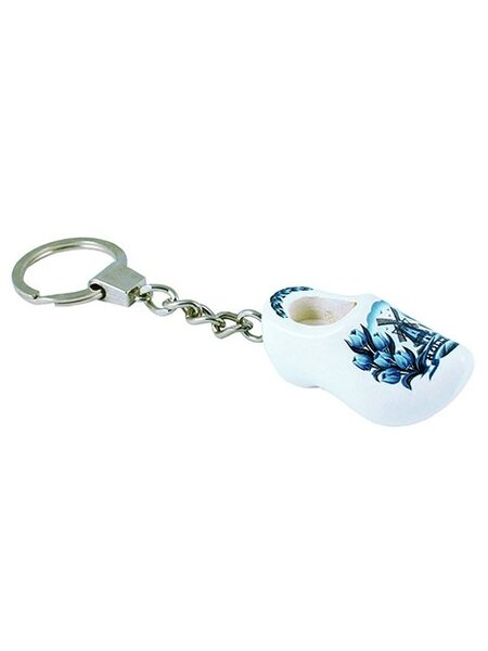keychain with clog with text