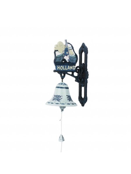 Doorbell Delft blue windmill large