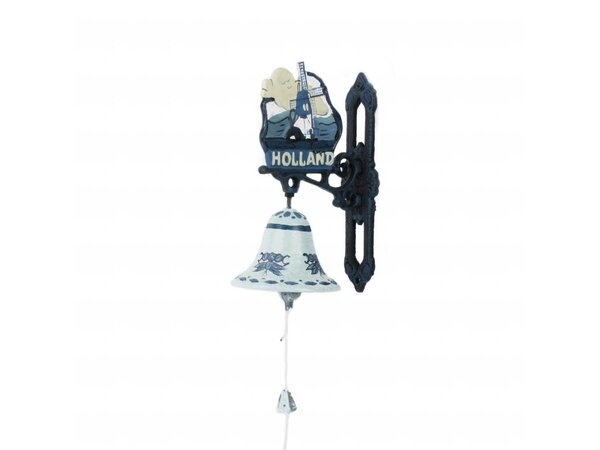 Doorbell Delft blue windmill large