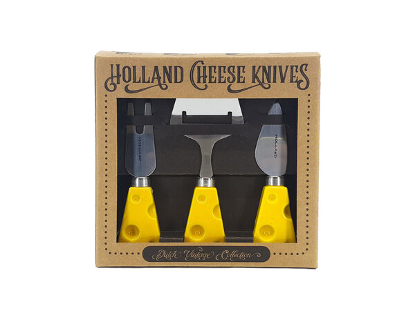 Geschenkset Käsemesser gelb