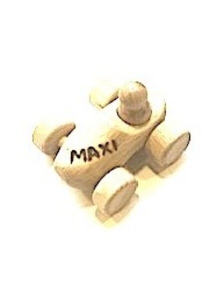 Toy clog performed as a  car with engraving