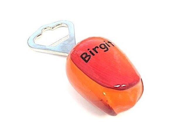 Nijhuis klompenfabriek Wooden Tulip Bottle Opener with Text