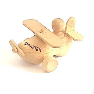 Toy clog performed as a plane with engraving